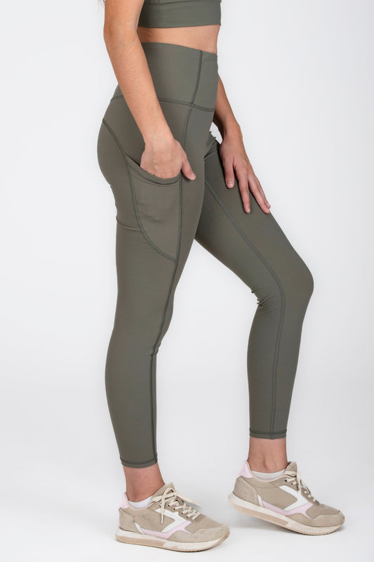 Legging de cintura alta HOLANDA VERDE OLIVA