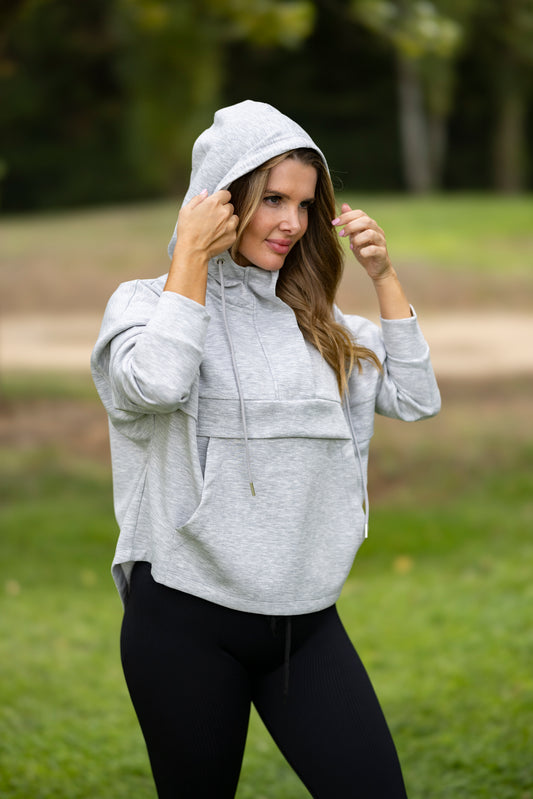 Sudadera con capucha HUNGRÍA GRIS